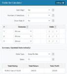 treble each way calculator